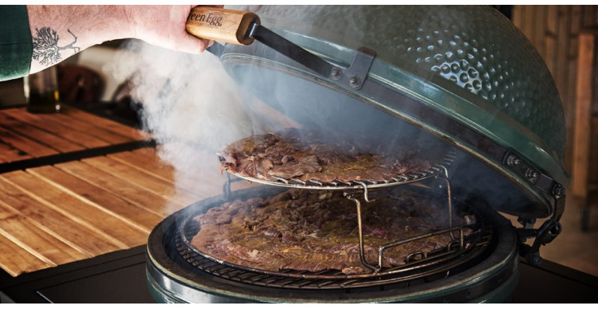 Jerky z hovädzieho mäsa zo zvyškového tepla Big Green Egg