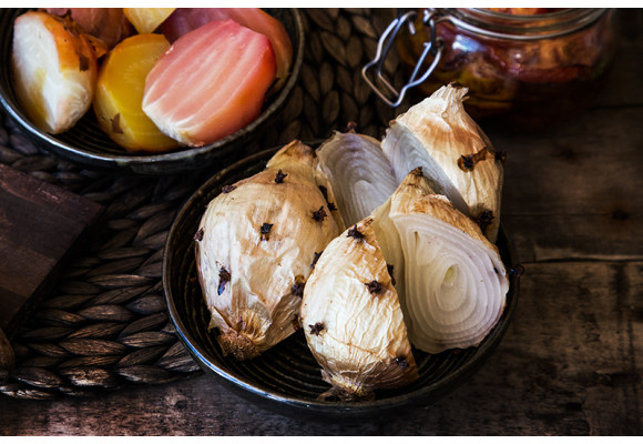 Pečená cibuľa zo zvyškového tepla
